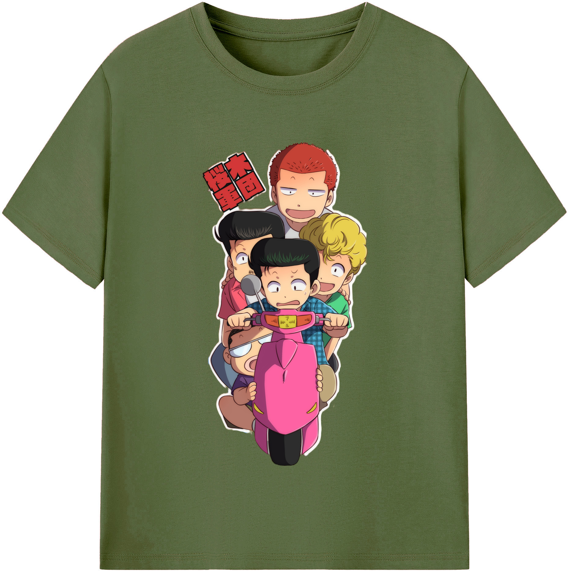SLAM DUNK／スラムダンク 綿100％半袖Tシャツ（フロントプリント）